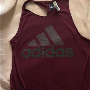 Maroon Adidas Tank Top